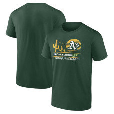Men's Oakland Athletics Fanatics Branded Green 2022 MLB Spring Training Cactus League Horizon Line T-Shirt