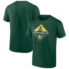 Men's Oakland Athletics Fanatics Branded Green 2023 MLB Spring Training Diamond T-Shirt