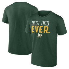Men's Oakland Athletics Fanatics Branded Green Best Dad Ever T-Shirt