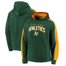 Men's Oakland Athletics Fanatics Branded Green Gametime Arch Pullover Hoodie
