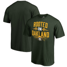 Men's Oakland Athletics Fanatics Branded Green Hometown Collection Rooted T-Shirt