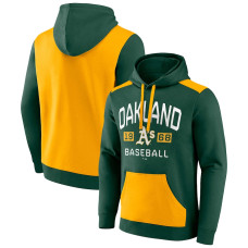 Men's Oakland Athletics Fanatics Branded Green/Gold Chip In Pullover Hoodie