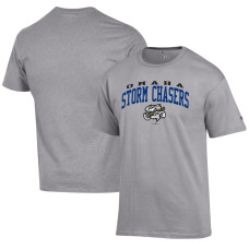 Men's Omaha Storm Chasers Champion Gray Jersey T-Shirt