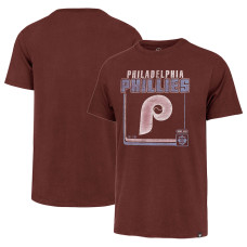 Men's Philadelphia Phillies  '47 Burgundy Borderline Franklin T-shirt