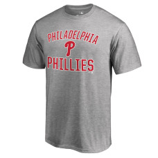Men's Philadelphia Phillies Ash Victory Arch T-Shirt