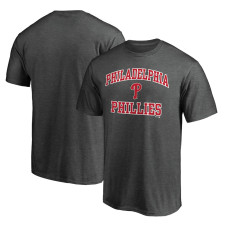 Men's Philadelphia Phillies Fanatics Branded Charcoal Heart and Soul T-Shirt
