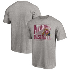 Men's Philadelphia Phillies Fanatics Branded Heather Gray Cooperstown Collection Winning Time T-Shirt