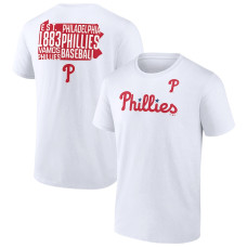 Men's Philadelphia Phillies Fanatics Branded White Team Hot Shot T-Shirt