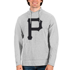 Men's Pittsburgh Pirates Antigua Heathered Gray Reward Pullover Sweatshirt
