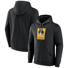 Men's Pittsburgh Pirates Fanatics Branded Black Cooperstown Collection Pullover Hoodie