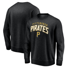 Men's Pittsburgh Pirates Fanatics Branded Black Gametime Arch Pullover Sweatshirt