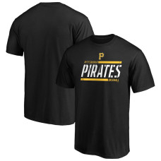 Men's Pittsburgh Pirates Fanatics Branded Black Gradient T-Shirt