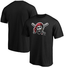 Men's Pittsburgh Pirates Fanatics Branded Black Midnight Mascot Logo T-Shirt