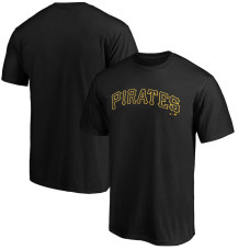 Men's Pittsburgh Pirates Fanatics Branded Black Official Wordmark Team T-Shirt