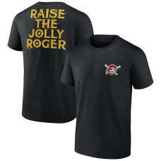 Men's Pittsburgh Pirates Fanatics Branded Black Raise The Jolly Roger Bring It T-Shirt