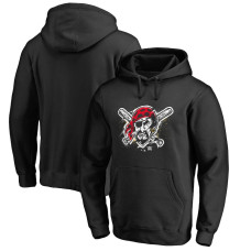 Men's Pittsburgh Pirates Fanatics Branded Black Splatter Logo Pullover Hoodie
