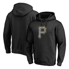 Men's Pittsburgh Pirates Fanatics Branded Black Static Logo Pullover Hoodie