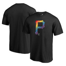 Men's Pittsburgh Pirates Fanatics Branded Black Team Pride Logo T-Shirt