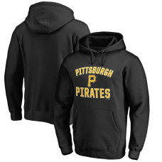Men's Pittsburgh Pirates Fanatics Branded Black Victory Arch Pullover Hoodie