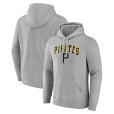 Men's Pittsburgh Pirates Fanatics Branded Gray Wahconah Pullover Hoodie
