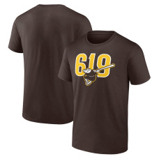 Men's San Diego Padres Fanatics Branded Brown 619 Beisbol T-Shirt