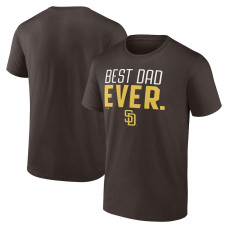 Men's San Diego Padres Fanatics Branded Brown Best Dad Ever T-Shirt