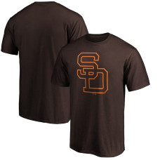 Men's San Diego Padres Fanatics Branded Brown Cooperstown Collection Huntington Logo T-Shirt