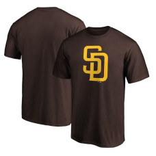 Men's San Diego Padres Fanatics Branded Brown Official Team Logo T-Shirt