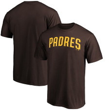 Men's San Diego Padres Fanatics Branded Brown Official Wordmark Team T-Shirt