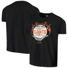 Men's San Francisco Giants '47 Black Baseball Bridge T-Shirt