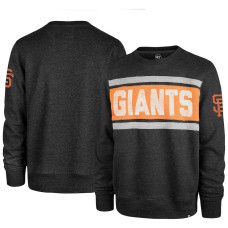 Men's San Francisco Giants '47 Black Bypass Tribeca Pullover Sweatshirt