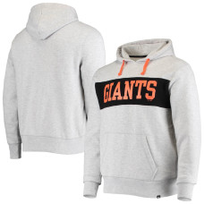 Men's San Francisco Giants '47 Heathered Gray Chest Pass Pullover Hoodie
