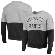 Men's San Francisco Giants '47 Heathered Gray/Heathered Black Two-Toned Team Pullover Sweatshirt