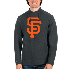 Men's San Francisco Giants Antigua Heathered Charcoal Reward Pullover Sweatshirt