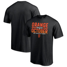 Men's San Francisco Giants Fanatics Branded Black 2021 Postseason Orange October T-Shirt