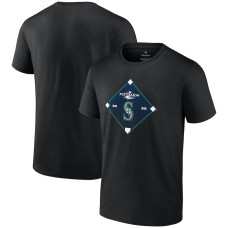 Men's Seattle Mariners Fanatics Branded Black 2022 Postseason T-Shirt