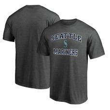 Men's Seattle Mariners Fanatics Branded Charcoal Heart and Soul T-Shirt