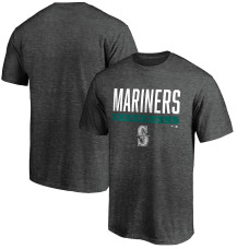 Men's Seattle Mariners Fanatics Branded Charcoal Win Stripe Logo T-Shirt