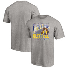 Men's Seattle Mariners Fanatics Branded Heather Gray Cooperstown Collection Winning Time T-Shirt