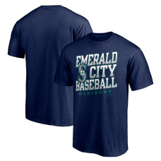 Men's Seattle Mariners Fanatics Branded Navy Emerald City Baseball T-Shirt
