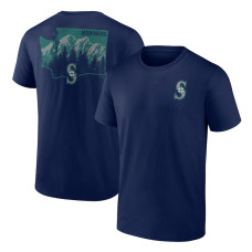 Men's Seattle Mariners Fanatics Branded Navy Team Hometown Collection Washington State T-Shirt