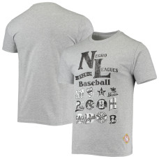Men's Stitches Heathered Gray Negro League Wordmark T-Shirt