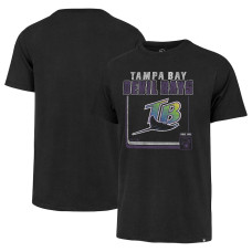 Men's Tampa Bay Rays  '47 Black Borderline Franklin T-shirt