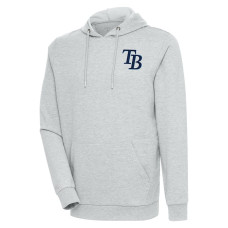 Men's Tampa Bay Rays Antigua Heather Gray Action Pullover Hoodie