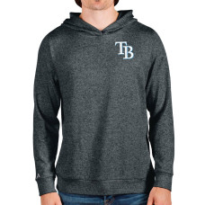 Men's Tampa Bay Rays Antigua Heathered Charcoal Absolute Pullover Hoodie