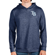 Men's Tampa Bay Rays Antigua Heathered Navy Absolute Pullover Hoodie