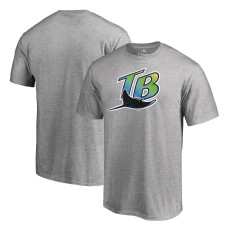 Men's Tampa Bay Rays Fanatics Branded Ash Cooperstown Collection Forbes T-Shirt