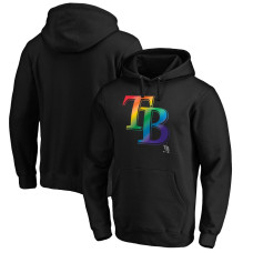 Men's Tampa Bay Rays Fanatics Branded Black Team Pride Logo Pullover Hoodie