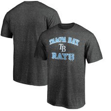 Men's Tampa Bay Rays Fanatics Branded Charcoal Heart and Soul T-Shirt