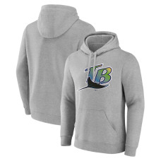 Men's Tampa Bay Rays Fanatics Branded Gray Wahconah Pullover Hoodie